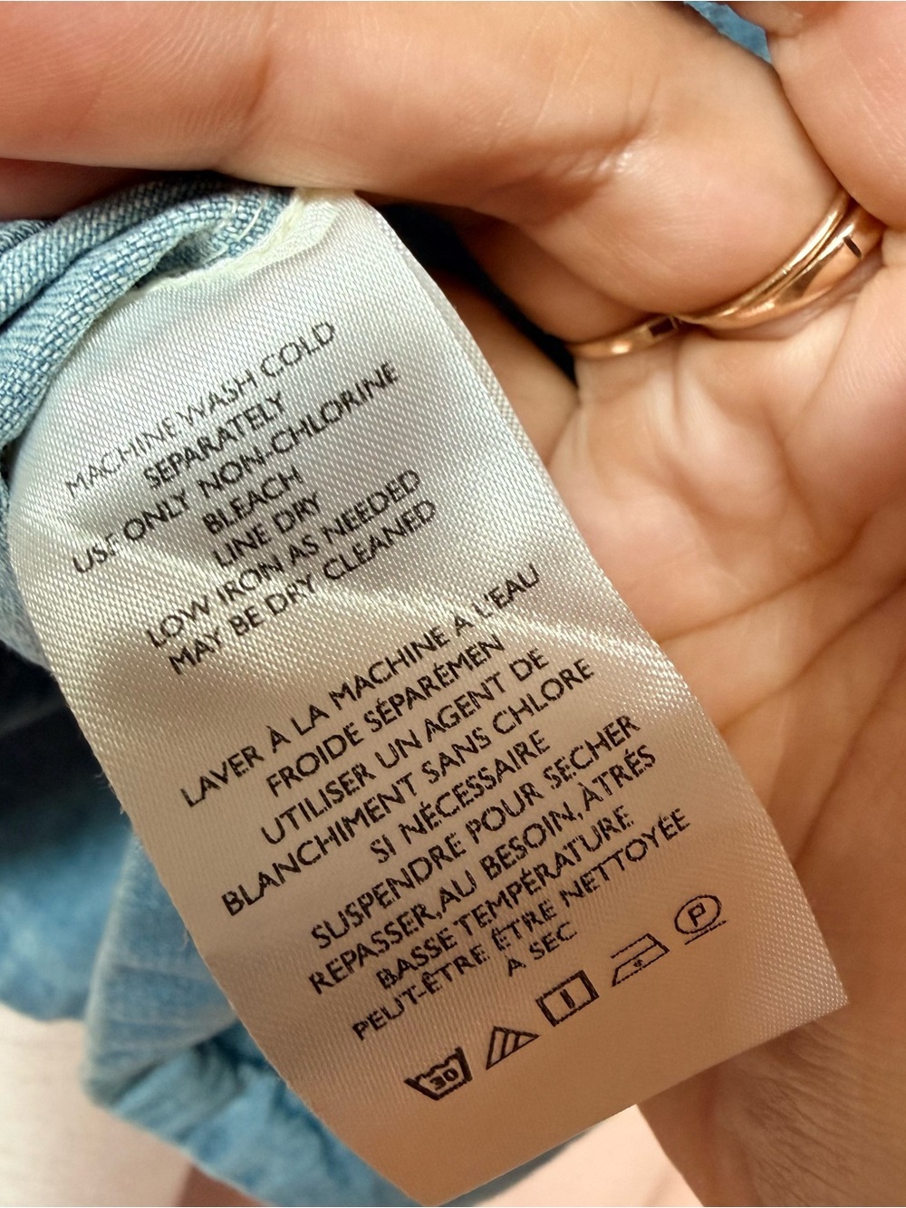 Free People Light Blue Denim Tunic Dress - Picture 7 of 7